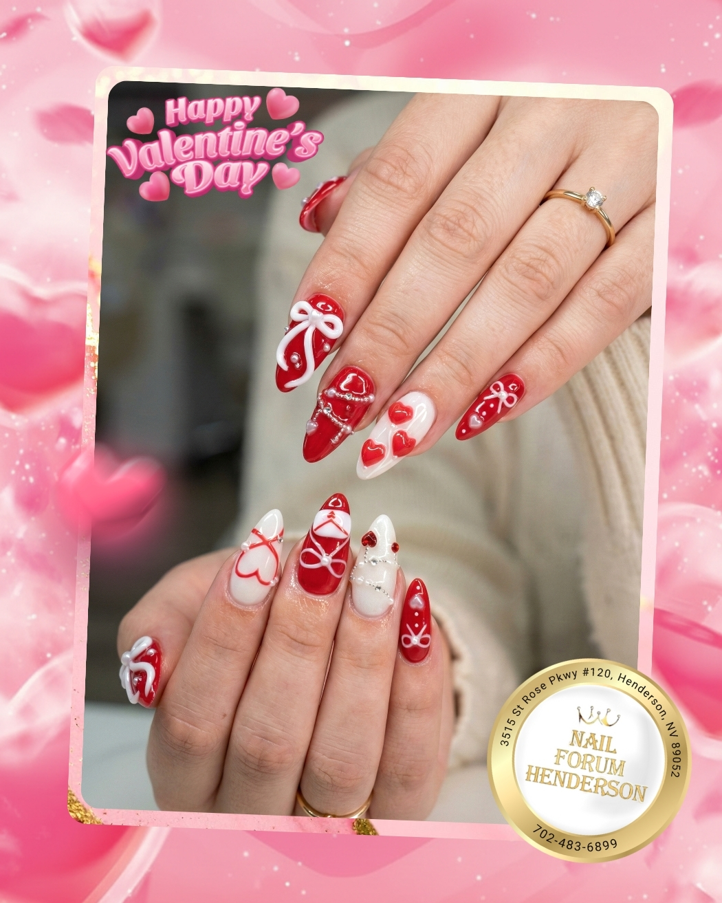 Valentine's Nail Highlights